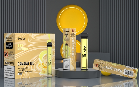 سایز جیبی Yuoto یکبار مصرف ویپ XXL 2500 پاف از قبل پر شده است