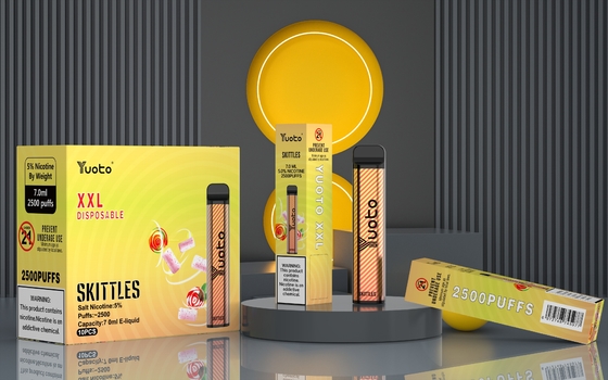 UN38.3 بهترین دستگاه آبمیوه الکترونیکی Yuoto یکبار مصرف Vape XXL 2500 Puffs