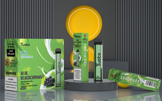 UN38.3 بهترین دستگاه آبمیوه الکترونیکی Yuoto یکبار مصرف Vape XXL 2500 Puffs