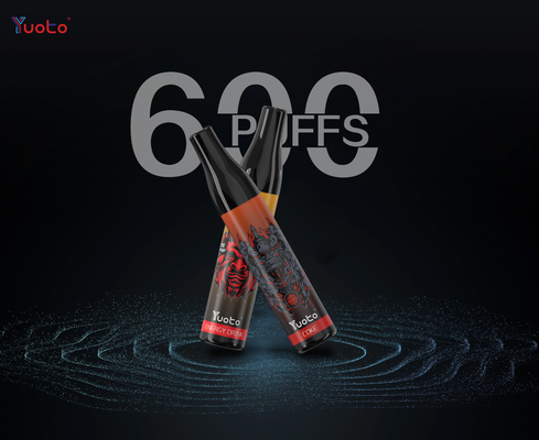 0 2 5% نیکوتین یکبار مصرف قلم ویپ , 600 پاف Yuoto Pod Vaporizer OEM ODM