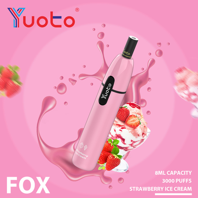 7.5 میلی لیتر از پیش پر شده E مایع یکبار مصرف Yuoto Star Vape 3000 Puffs 1000mAh RoHS FCC