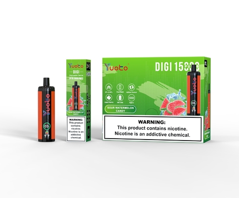 Yuoto DIGI 15000 پاف های دو لایه ای دو لایه ای دوامدار یکبار مصرف
