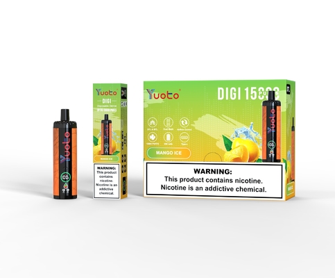 Yuoto DIGI 15000 پاف های دو لایه ای دو لایه ای دوامدار یکبار مصرف
