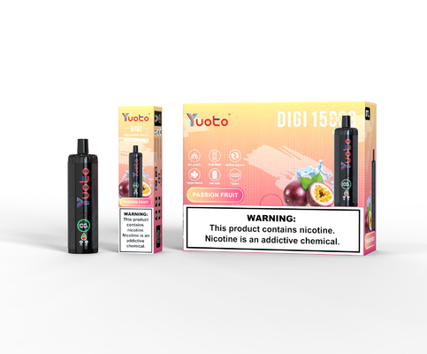Yuoto DIGI 15000 Puffs Daul Mesh Coil Vape Disposbale Vape با صفحه نمایش