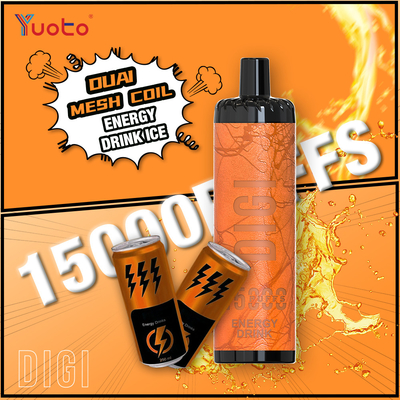 YUOTO تولید کننده DIGI 15000 Puffs Daul Mesh Coil Vape جریان هوا تنظیم شده MTL و DTL