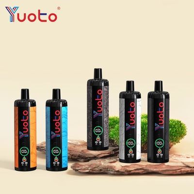 جريان هوا قابل تنظیم YUOTO 15000 پاف های یکبار مصرفی وپ با سیم پیچ دوگانه 850mAh باتری 23 طعم