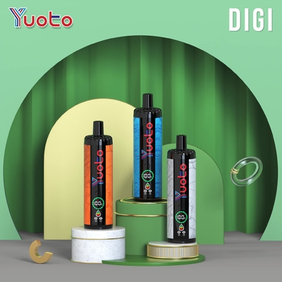جريان هوا قابل تنظیم YUOTO 15000 پاف های یکبار مصرفی وپ با سیم پیچ دوگانه 850mAh باتری 23 طعم