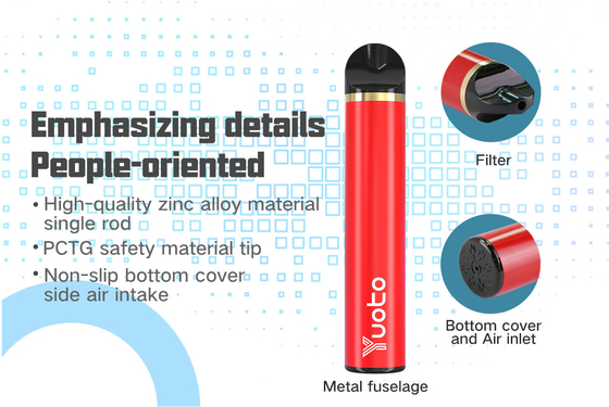 23 Flavors 1500 Puffs Vape یکبار مصرف 5ml E آبمیوه ظرفیت گواهی CE CF