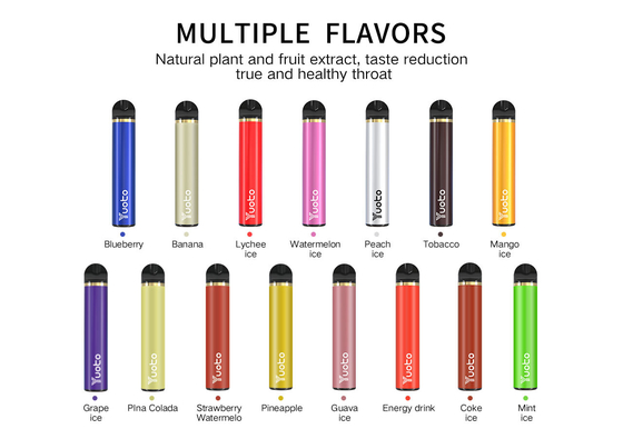 23 Flavors 1500 Puffs Vape یکبار مصرف 5ml E آبمیوه ظرفیت گواهی CE CF