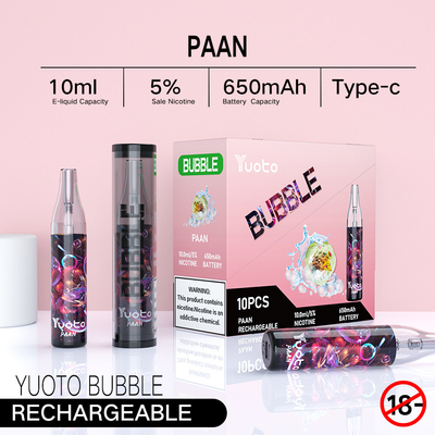 دستگاه های سیستم 15 Flavors Pod 2300 Paffs طراحی استوانه ای با الگوی بافت