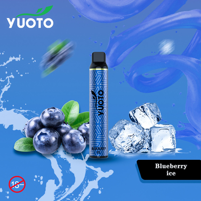 Yuoto خوش طعم 22 E Cigs طعم دار بدون دکمه، استفاده آسان با باتری 1350 میلی آمپر ساعتی