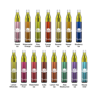 15 Flavour E Juice 4.0ml Yuoto Vape مینی بار یکبار مصرف باتری 1200 پف دار 650mAh