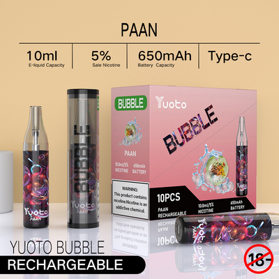 قیمت عمده Yuoto Bubble 4500 Puffs Shining With Light LED Ice هندوانه با کیفیت خوب برای FOB