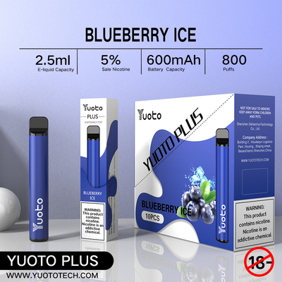 ویپ سیگ یکبار مصرف 7W-12W 100% اورجینال Yuoto Plus 800 puff 3.5V