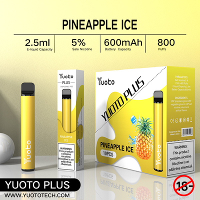 Yuoto Plus 800 Puffs E Cigarette 32 گرمی 11 تمشک توت فرنگی با طعم مخلوط