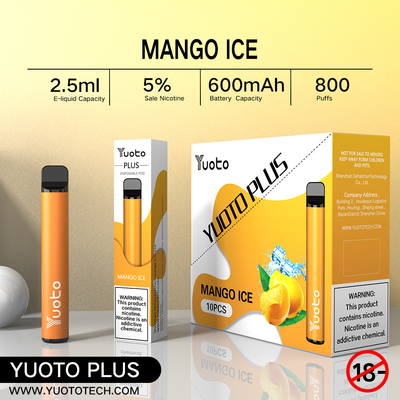 Yuoto Plus 800 Puffs E Cigarette 32 گرمی 11 تمشک توت فرنگی با طعم مخلوط