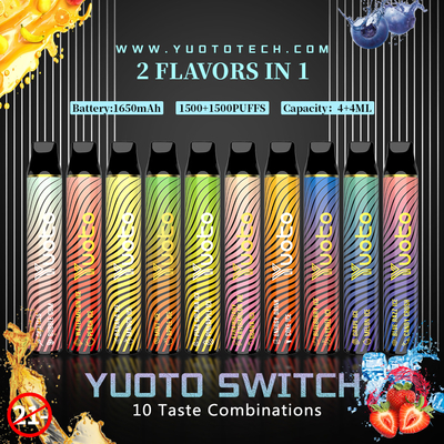 ویپ سیگار الکترونیکی یکبار مصرف Yuoto Switch 3000puff