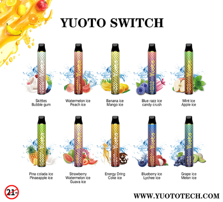 ویپ سیگار الکترونیکی یکبار مصرف Yuoto Switch 3000puff