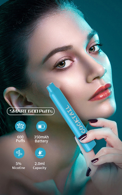 YUOTO Smart 600 Puffs Vape 2ML E Juice ظرفیت با 12 طعم
