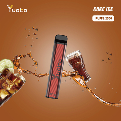 Yuoto xxl 2500 puffs 1200mah 7ml مایع مربع شکل yuoto ویپ یکبار مصرف yuotovape ویپ غلاف