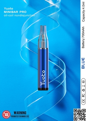 مینی بار ویپ nondisjunction، کویل توری یکبار مصرف Cbd Vape Pen