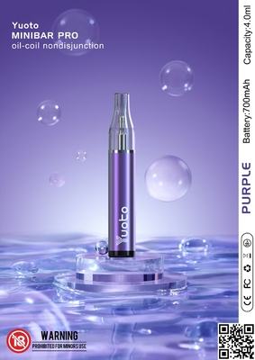 مینی بار ویپ nondisjunction، کویل توری یکبار مصرف Cbd Vape Pen