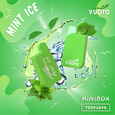 Yuoto Mini Box 700 Puffs 15 Flavors 2.3 ml ظرفیت آبمیوه شما شایسته آن هستید نعناع ماسک یخ برند Mongo Ice