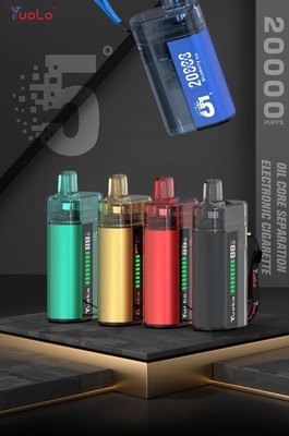 0٪ 2٪ 5٪ قدرت نیکوتین ویپ یکبار مصرف YUOTO با جریان هوای قابل تنظیم و کویل DualMesh